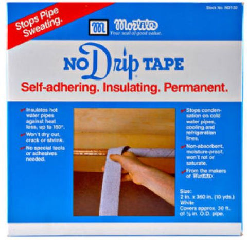 Thermwell NDT30 30' Foot Roll of Mortite No Drip No Sweat / Self Adhering Pipe Insulation Tape - Quantity of 1