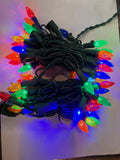 Holiday Wonderland 47698-88A Holiday LED 70-Light C3 Multi-Color Faceted Bulb String Light Set
