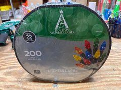 Holiday Wonderland 47702-88A 200-Count Spool of Multi-Color C3 LED Christmas & Holiday Lights - Quantity of 6