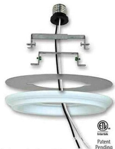 Westinghouse 01011 Recessed Can Light Converter For Hanging Light Fixtures - Quantity of 2