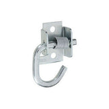 National Mfg N237-040 Zinc Plated Spring Loaded Rope Tarp Hooks Brackets - Quantity of 20