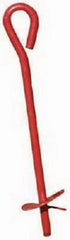 Midwest 901113A 3" x 30" Red Metal Screw In Twist Tree Stake Ground Anchor