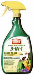 Ortho 0345510 24 oz Ready To Use Insect Mite & Disease Control 3-In-1 Liquid Spray