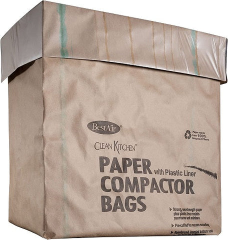 Best Air WMCK133508 8-Pack Of Paper Trash Compactor Bags - Quantity of 6