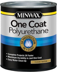 Minwax 356050000 1-Quart Size Can of Clear Water Base One Coat Polyurethane