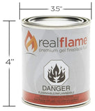 Real Flame 2112 13 oz Real Flame Premium Gel Fireplace Fuel  - Quantity of 1