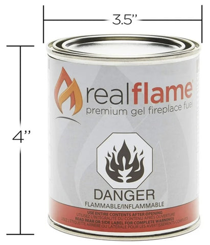Real Flame 2112 13 oz Real Flame Premium Gel Fireplace Fuel  - Quantity of 1