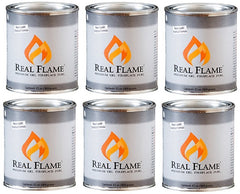 Real Flame 2112 13 oz Real Flame Premium Gel Fireplace Fuel  - Quantity of 6