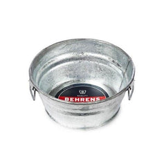 Behrens 101LFT 1-Quart 6.25" x 6.25" x 2.75" Galvanized Steel Low Flat Steel Tub Bucket