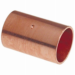 Nibco W00690D 1/4" x 1/4" Wrot Copper Pipe Couplings With Stop