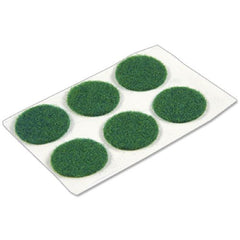 Tru-Guard 23154TV 6-Pack of 3/4" Green Round Self Adhesive Felt Cupboard Door Bumpers