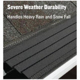 Amerimax 6380X 36" Dark Gray Steel K-Style Mesh Hoover Dam Gutter Cover Guard - Quantity of 5