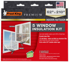 Frost King V85M 62" x 210" Indoor / Outdoor Heavy Duty Window Insulation Kit