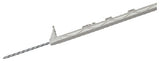 Dare 2600 W 63 Inch White Polyolefin Electric Fence Step-In Post - Quantity of 15