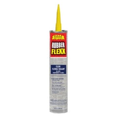 Leak Stopper 0309-GA 10 oz Tube of Clear Rubber Flexx Sealant & Adhesive