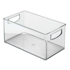Interdesign 64530 10" x 6" x 5" Clear Plastic Kitchen Storage Bin