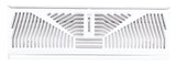 American Metal 3015W15 15 Inch White Steel Baseboard Diffuser - Quantity of 10
