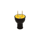 Legrand 3123BKCC20 15A 125V 2 Pole Black Residential Construction Plug