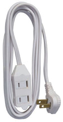 Master Electrician 09419ME 11' Foot 16/2 SPT-2 White Vinyl Low Profile Cube Tap Extension Cord