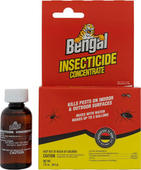 Bengal 33100 2 oz Concentrated Roach Flea Tick Ant Spider Insecticide - Quantity of 3