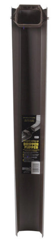 Amerimax 3703019 Brown Poly 30" Hinged Dripper Flipper Downspout Extension - Quantity of 6