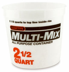 Leaktite 2-5Q05MM050 2.5 Quart Multi-Mix Empty Paint Mixing Container
