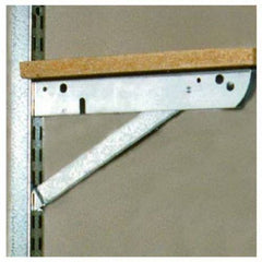 Knape & Vogt BK-0103-22 20" Galvanized Steel Double Shelf Bracket / Fold Out Support