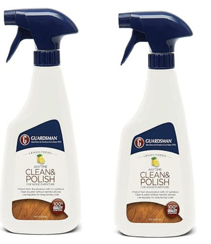 Guardsman 461300 Furniture Cleaner & Polish Wax-Free Lemon Scent 16 Oz - Quantity of 2