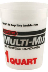 Leaktite 001Q02MM050 1-Quart Multi-Mix Empty Paint Mixing Container