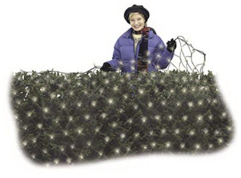 Holiday Wonderland 48950-88 150 Light Count 4' x 6' Clear Net Christmas Lights - Quantity of 15