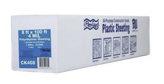 Film-Gard 625904 8' Foot x 100' Foot 4-Mil Clear Polyethylene Plastic Sheeting