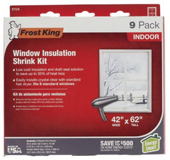 Frost King V73/9H 9-Pack of Indoor 42" x 62" Window Insulation Kit
