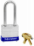 Master Lock 7KALF-P812 1-1/8 Inch Keyed Alike Laminated Padlock - Quantity of 6
