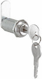Prime Line CCEP 9950KA 1-3/8" Stainless Steel Keyed Alike Drawer / Cabinet Lock - Quantity of 6