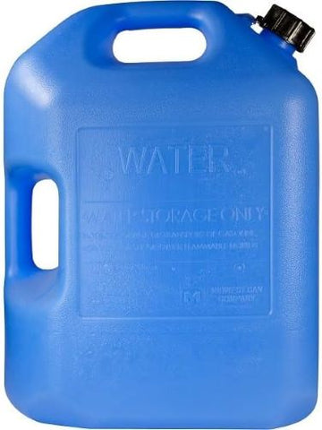 Midwest Can 6700 6 Gallon Potable Water Storage Container With Pour Spout - Quantity of 5