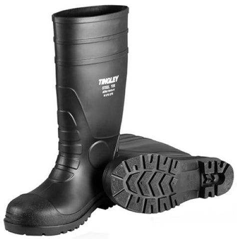 Tingley 31161.11 Size 11 Black Pair of Black PVC Over The Sock Waterproof Work Boots