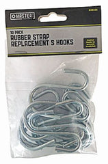 Master Mechanic MM65 10-Pack of Zinc Coated S-Hook Replacement Bungee Cord Hooks