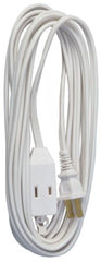 Master Electrician 09415ME 20' Foot 16/2 SPT-2 White Vinyl Cube Tap Extension Cord