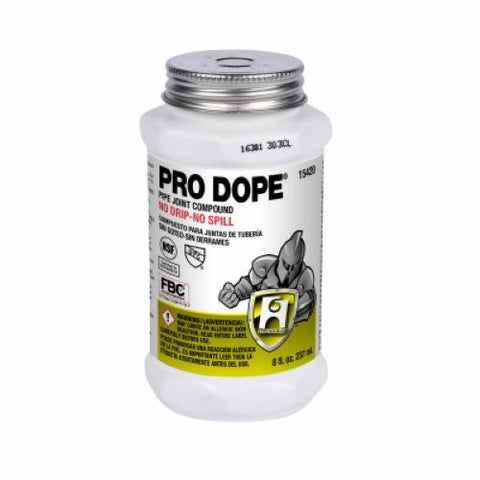 Oatey 15420 Hercules 1/2 Pint Bottle of Pro Dope Pipe Joint Dope / Plumbing Thread Sealant - Quantity of 1