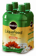 Miracle Gro 1004325 4-Pack of 16 oz Refill Bottles of LiquaFeed All Purpose Plant Food