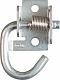 National Mfg N237-040 Zinc Plated Spring Loaded Rope Tarp Hooks Brackets - Quantity of 10