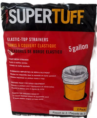Trimaco 11523/12 2-Count Pack of SuperTuff Elastic Top 5 Gallon Bucket Mesh Paint Strainer