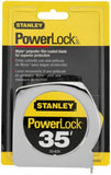 Stanley 33-835 35' Foot PowerLock Classic Tape Measure Ruler - Quantity of 6