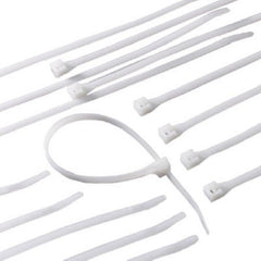 ECM Industries 46-315 100-Count Pack of 14" Inch White Nylon Cable Ties