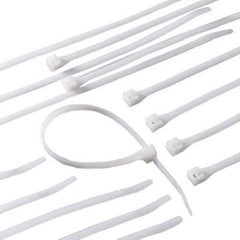 ECM Industries 46-310 100-Count Pack of 11" Inch White Nylon Cable Ties