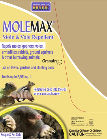 Bonide 6914 5 LB Container of Molemax Mole, Vole & Gopher Repellent Granules