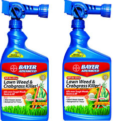 BioAdvanced 704080A 32 oz Hose End All in 1 Lawn Weed & Crabgrass Killer Spray - Quantity of 2