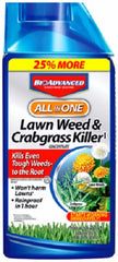 BioAdvanced 704140A 32 oz All-in-1 Lawn Weed & Crabgrass Killer Concentrate