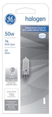 GE Lighting 97665 Q50G8/SCD 50-Watt 120V Quartz Halogen Lamp G8, T4, 2 Pin Light Bulb