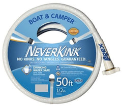 Teknor-Apex 7602-50 Boat Camper RV Never Kink White Drinking Water Safe Hose 50' x 1/2"
